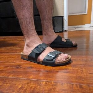 H&M Black and Brown Men's Sandals